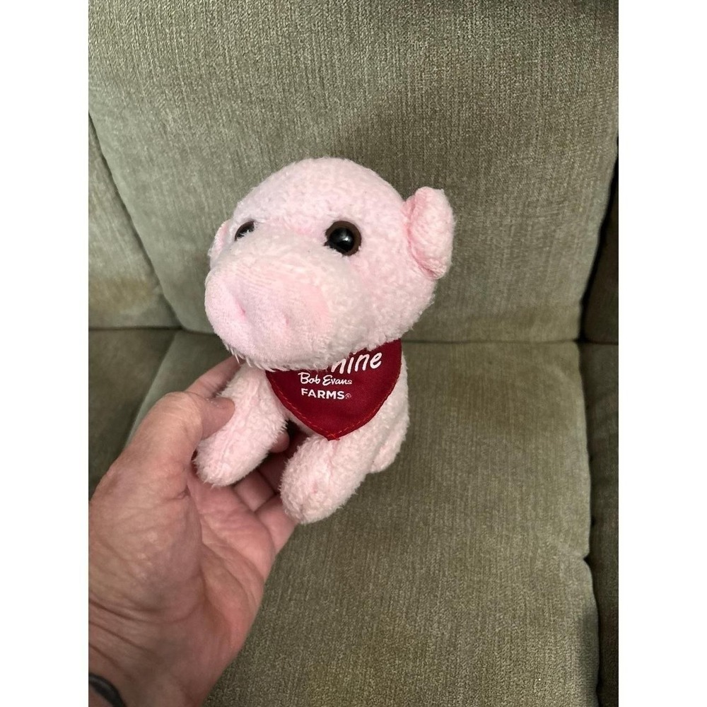 Bob Evans Farms Sunshine Pink Pig Plush Doll VTG